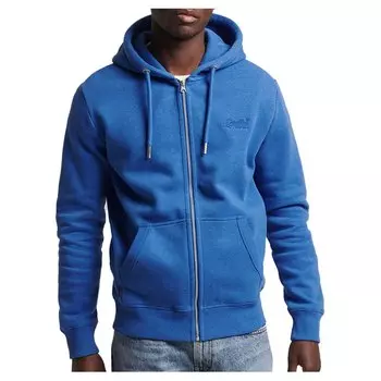 Худи Superdry Vintage Logo Emb Track Full Zip, синий