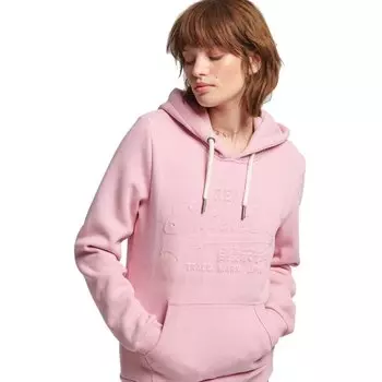 Худи Superdry Vintage Logo Emboss, розовый