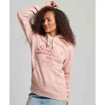 Худи Superdry Vintage Logo Emboss, розовый