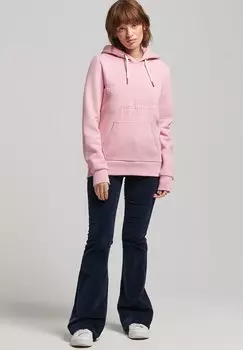 Худи Superdry Vintage Logo Embossed, розовая камея