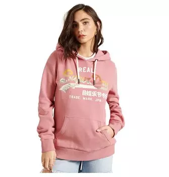 Худи Superdry Vintage Logo Itago, розовый