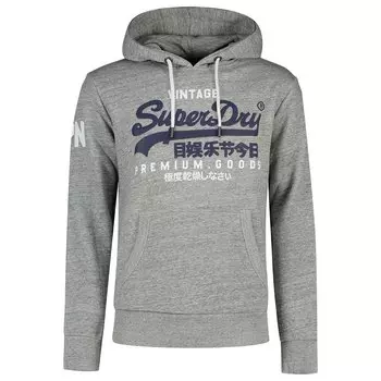 Худи Superdry Vintage Logo, серый