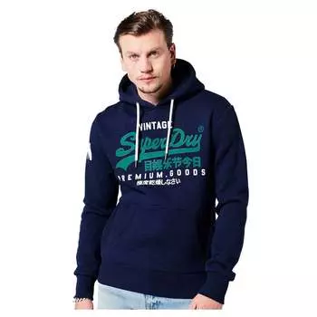 Худи Superdry Vintage Logo, синий