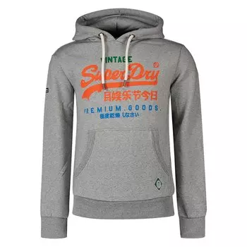 Худи Superdry Vintage Logo Tri, серый