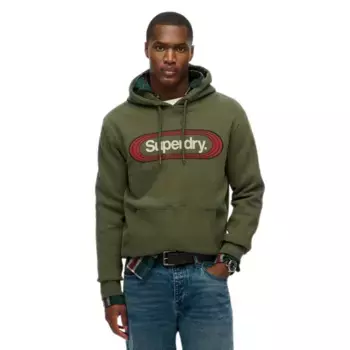 Худи Superdry Vintage Trade Tab, зеленый