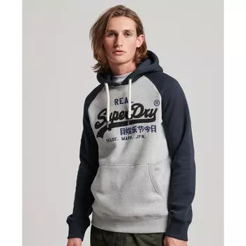 Худи Superdry Vintage Vl Heritage Rgn, серый