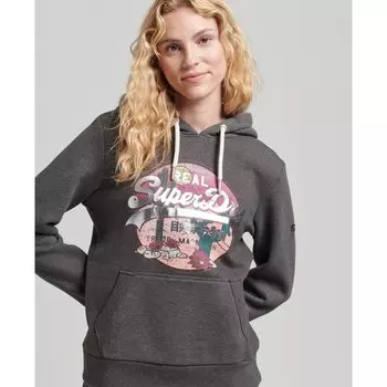 Худи Superdry Vintage Vl Narrative, черный