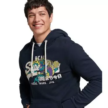 Худи Superdry Vintage Vl Narrative, синий