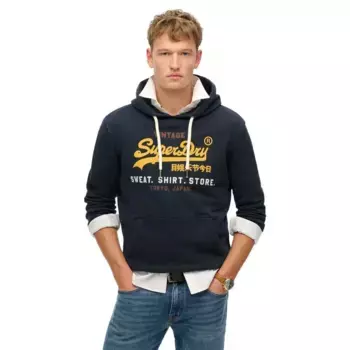 Худи Superdry Vl Cali Relaxed, синий