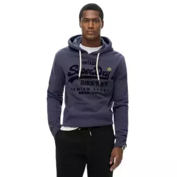 Худи Superdry VL Tonal Relaxed Fit, синий