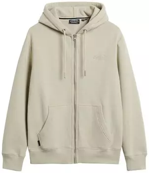 Худи Superdry Zip-Up Hoodie Essential, бежевый