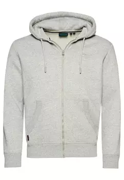 Худи Superdry Zip-Up Hoodie Essential, светло-серый