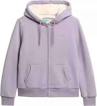 Худи Superdry Zip-Up Hoodie, фиолетовый