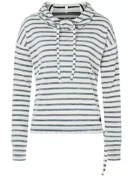 Худи supernatural Merino FUNNEL STRIPE, белый