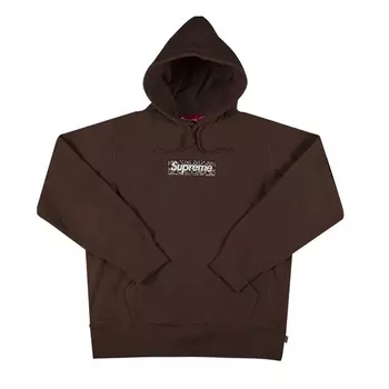 Худи Supreme Bandana Box Logo, коричневый