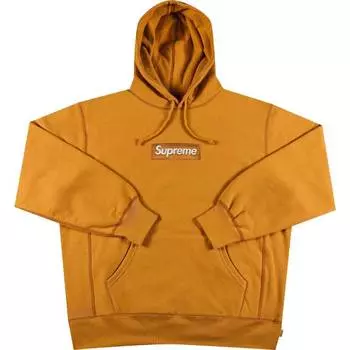 Худи Supreme Box Logo, желтый