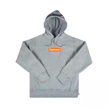 Худи Supreme Logo Hooded, серый