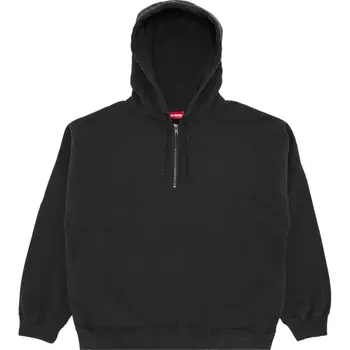 Худи Supreme Wrapped Half Zip Hooded, черный
