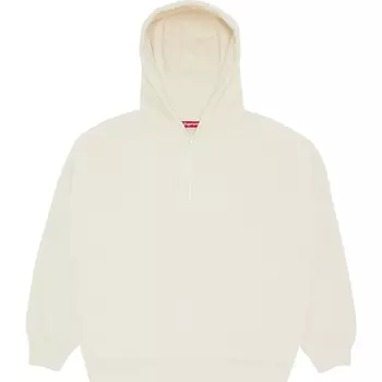 Худи Supreme Wrapped Half Zip Hooded, кремовый