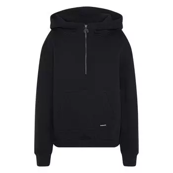 Худи свободного кроя для девочек в дизайне лейбла CHIEMSEE, черный