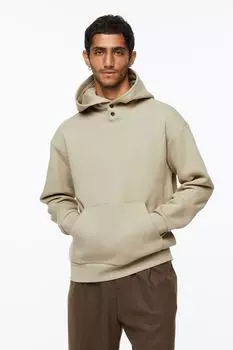 Худи свободного кроя H&amp;M, бежевый