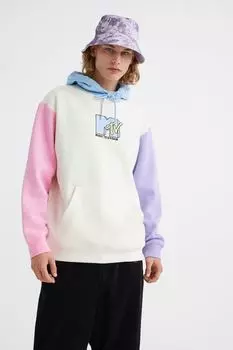 Худи свободного кроя H&amp;M, розовый/mtv