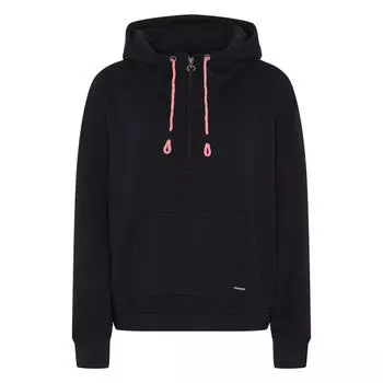 Худи свободного кроя Chiemsee с логотипом на молнии, черный