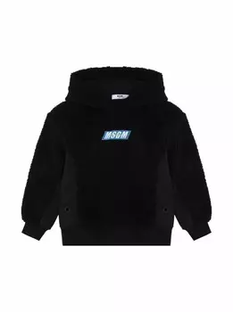 Худи тедди MSGM, черный