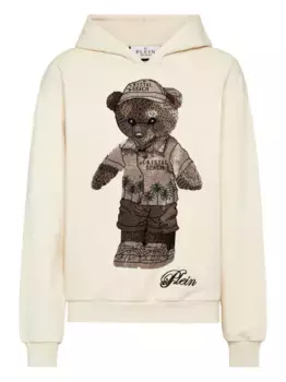 Худи Teddy Beach с кристаллами Philipp Plein, нейтральный