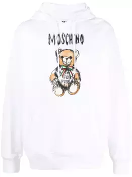 Худи Teddy Bear Moschino, белый