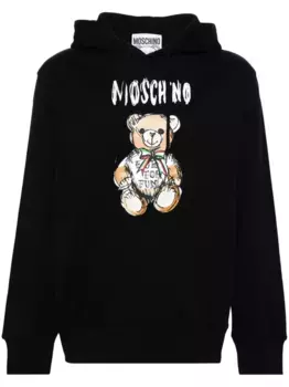 Худи Teddy Bear с логотипом Moschino, черный