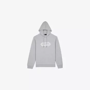 Худи The Kooples с вышитым логотипом, серый