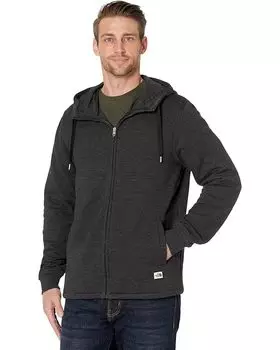 Худи The North Face Longs Peak Quilted Full Zip, цвет TNF Black Heather