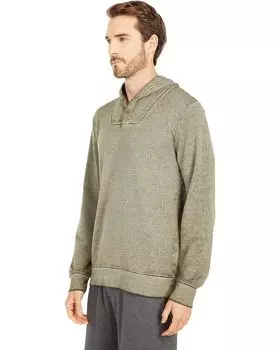 Худи Threads 4 Thought Kieran Vintage Wash Henley Hoodie, цвет Ranger Green
