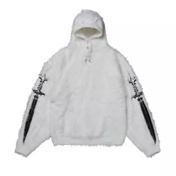 Худи Thug Club Pack Fur Sword Hoodie 'White', белый