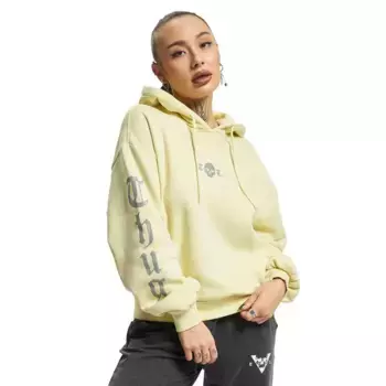 Худи Thug Life Caution, желтый