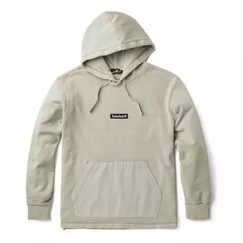 Худи Timberland Mixed Media Garment Dye Hoodie 'Island Fossil', белый