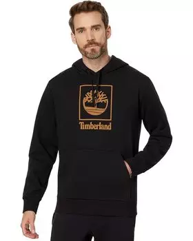 Худи Timberland Stack Logo Hoodie, черный