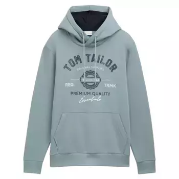 Худи Tom Tailor 1043292 With Print, серый