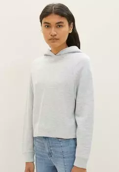 Худи TOM TAILOR DENIM, цвет basic light grey melange