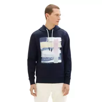 Худи Tom Tailor Printed 1035559, синий