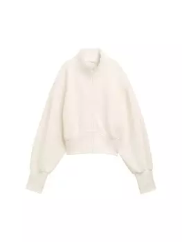 Худи TOM TAILOR Zip-Up Hoodie, белый