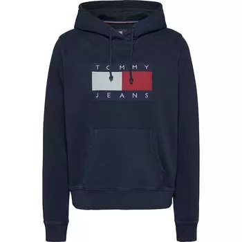 Худи Tommy Jeans Regular Flag Ext, синий