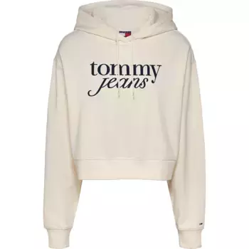 Худи Tommy Jeans Script Relaxed Fit, бежевый