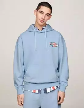 Худи Tommy Jeans серо-голубого цвета