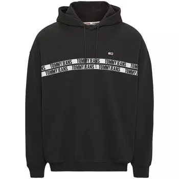 Худи Tommy Jeans Tape Program, черный