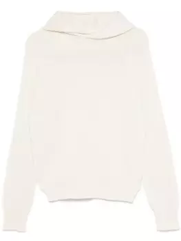 Худи тонкой вязки Ma'ry'ya, белый