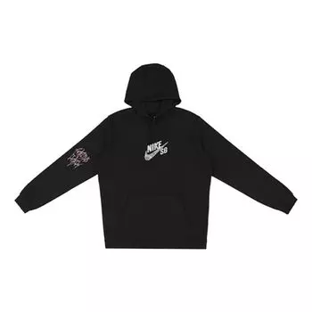 Худи Travis Scott x Jordan Crossover Alphabet Printing Hoodie 'Black', черный