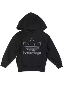 Худи Trefoil из коллаборации с adidas Balenciaga Kids, черный