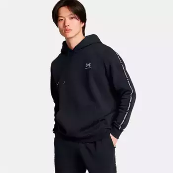 Худи Under Armour Icon Fleece Taping, черный